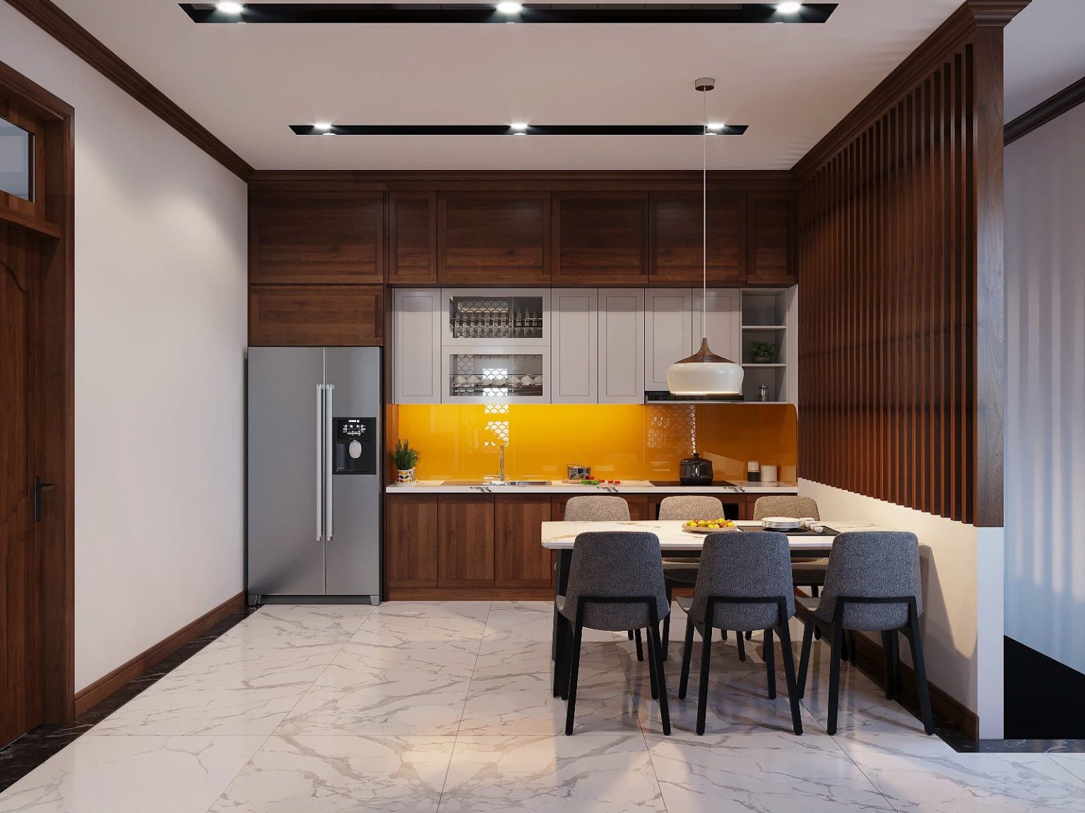 Thiết kế nội thất hiện đại nhà cô Ngân