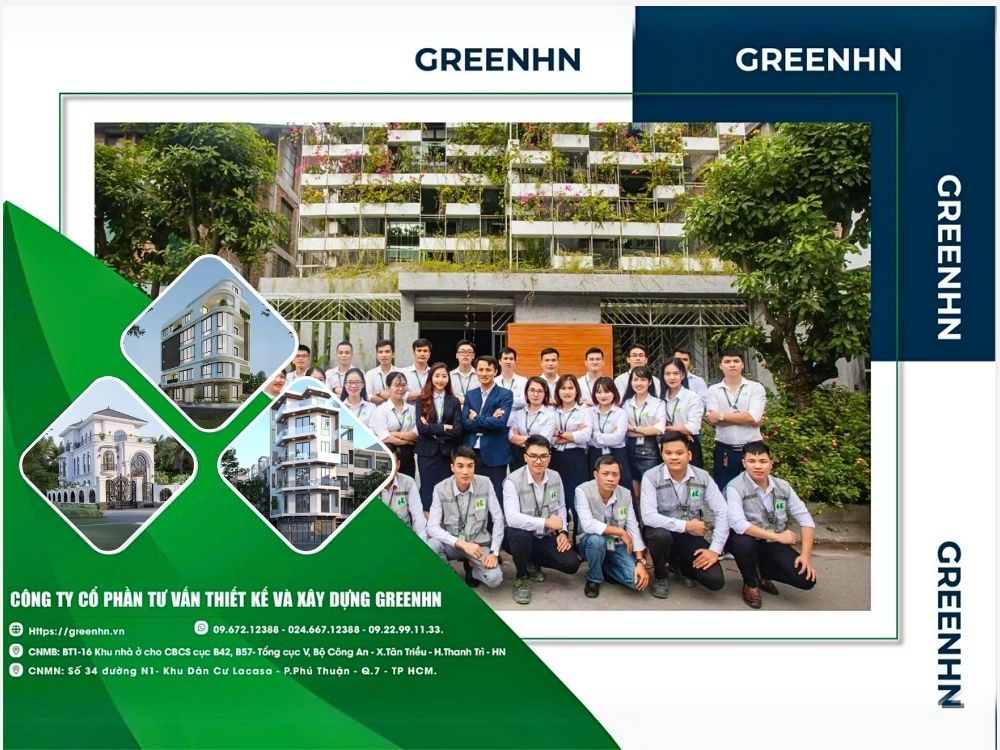 GreenHN - Đơn vị thiết kế và xây nhà trọn gói uy tín