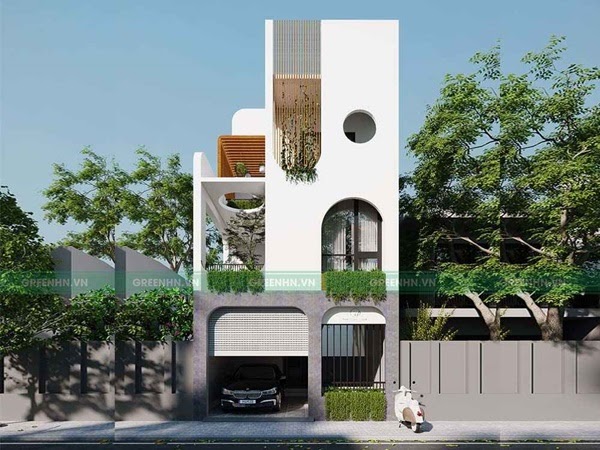 Thiết kế nhà phố phong cách hiện đại (Chủ đầu tư: Anh Tuấn - Nam Định)