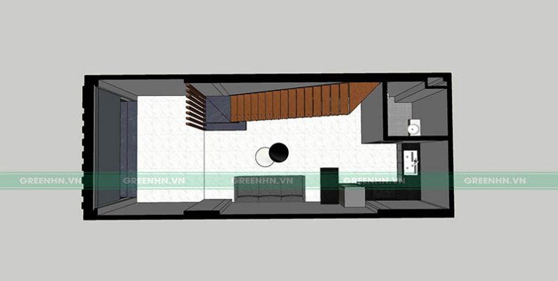xây nhà trọn gói tại Hoàng Mai nhà anh Trình