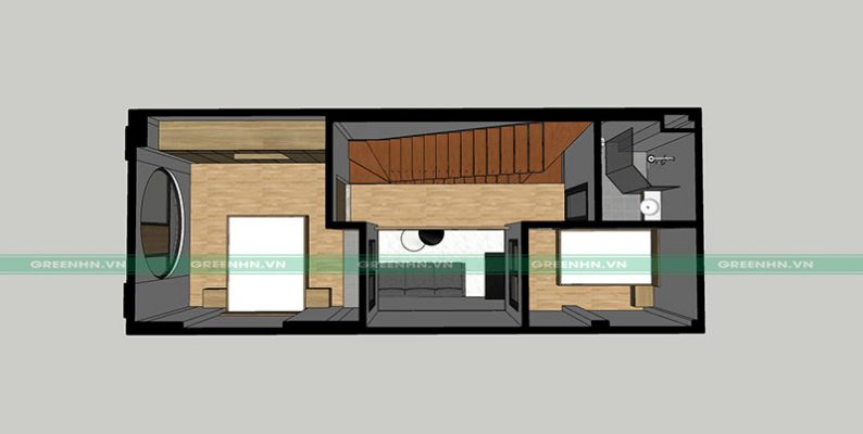 Xây nhà trọn gói tại Hoàng Mai nhà anh Trình