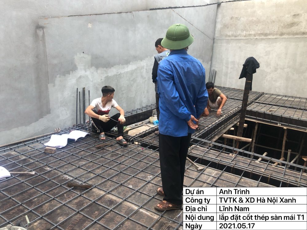 Xây nhà trọn gói tại Hoàng Mai nhà anh Trình
