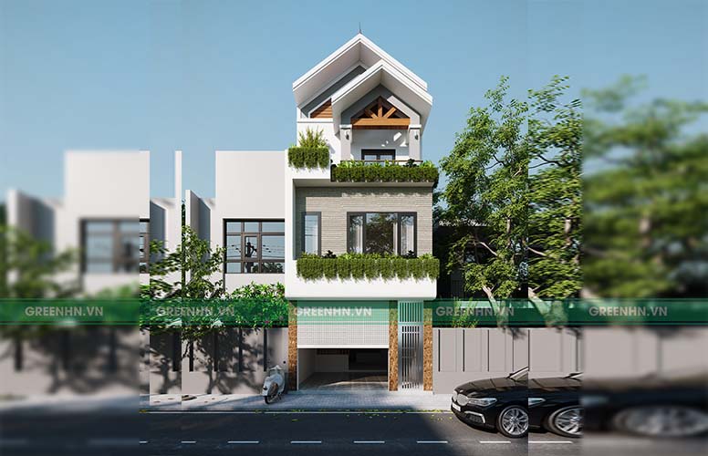 Dự án thiết kế nhà phố tại Gia Lâm - nhà anh Sơn