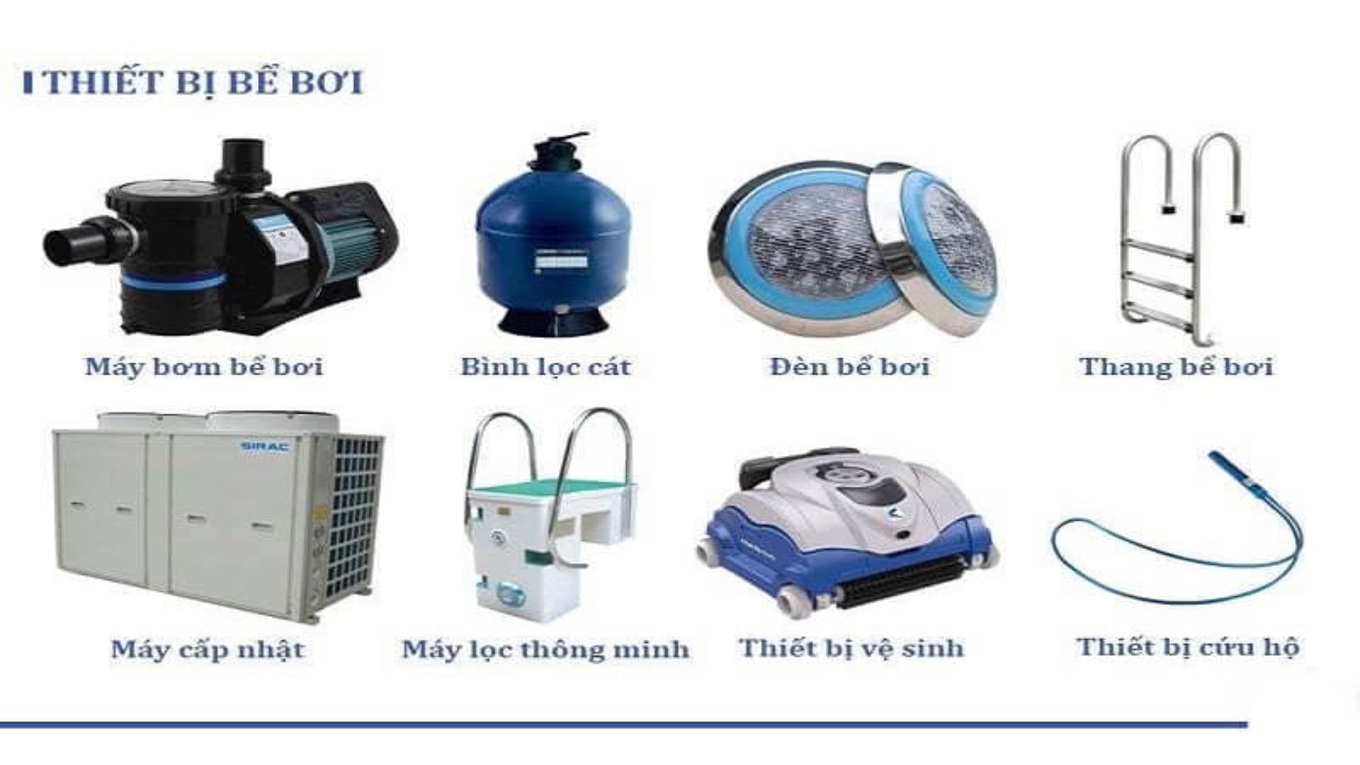 Thiết bị phụ trợ bể bơi