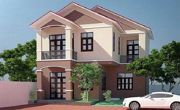 Cách phối màu sơn nhà hợp mệnh Thổ mới lạ, độc đáo 8 sử dụng màu hồng nhạt cho ngoại thất ngôi nhà