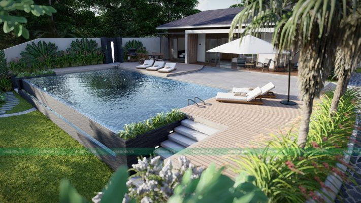 thiết kế sân vườn nhà A Nam 4