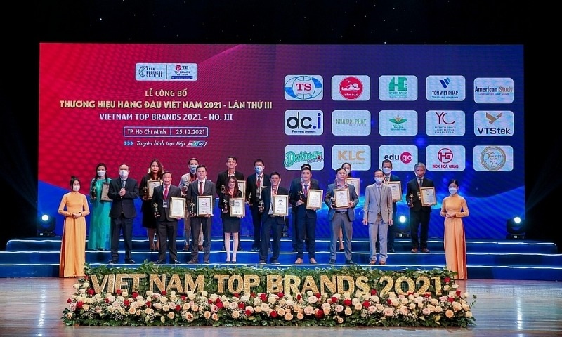 Thương hiệu vinh dự đón nhận giải thưởng top 10 brands danh giá nhất 2021