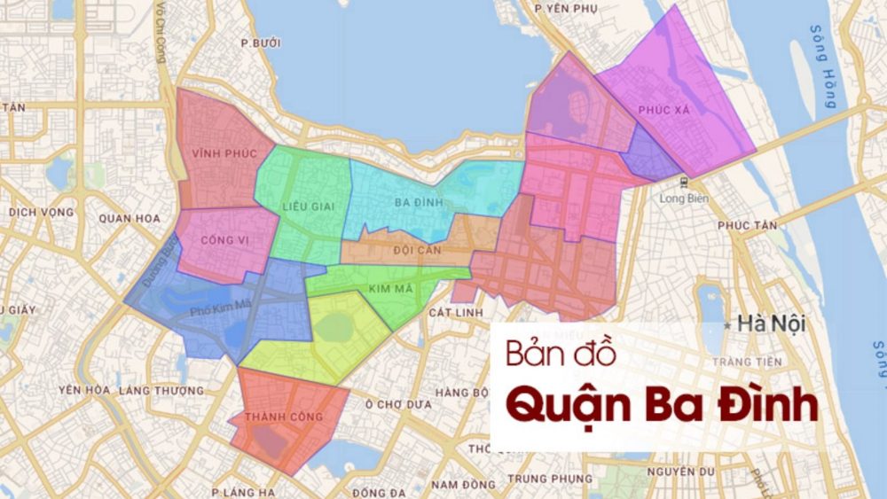Vị trí địa lý quận Ba Đình
