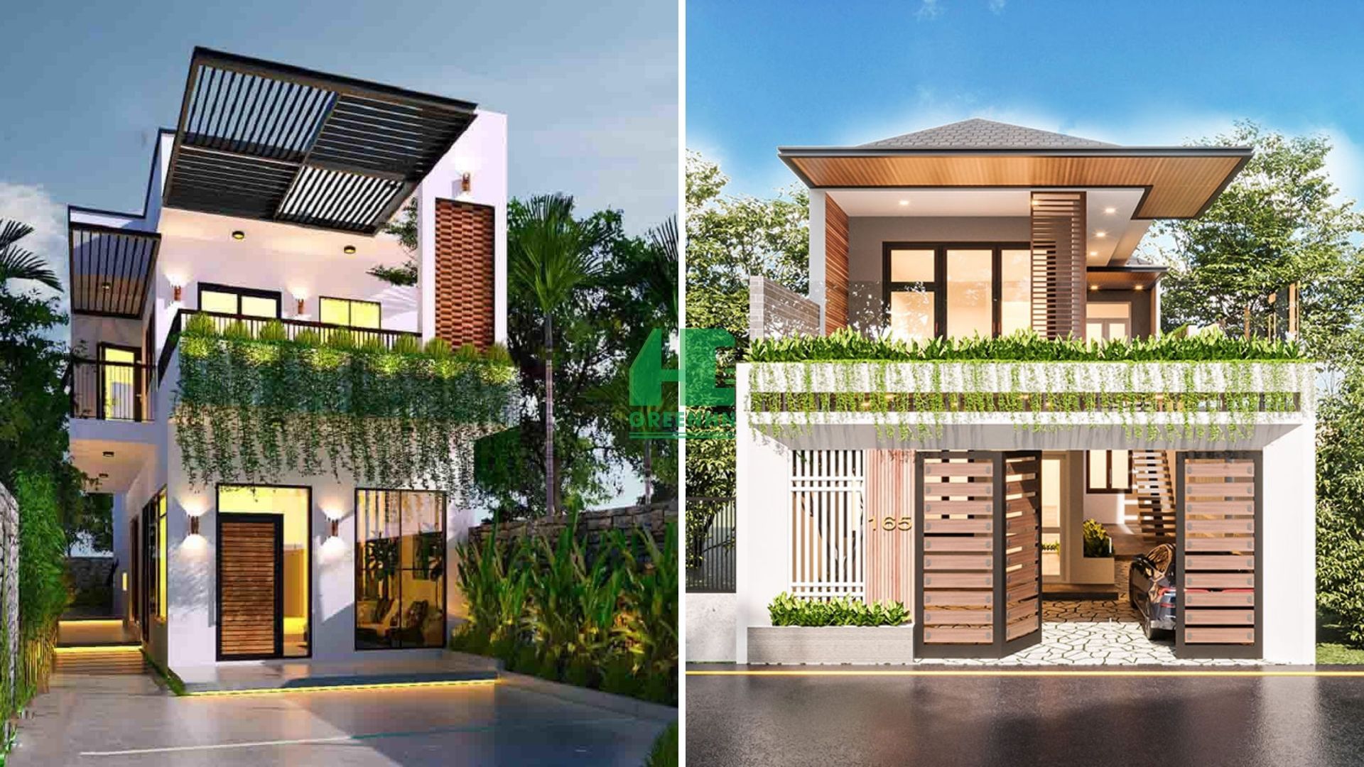 Nhà phố 2 tầng có sân vườn