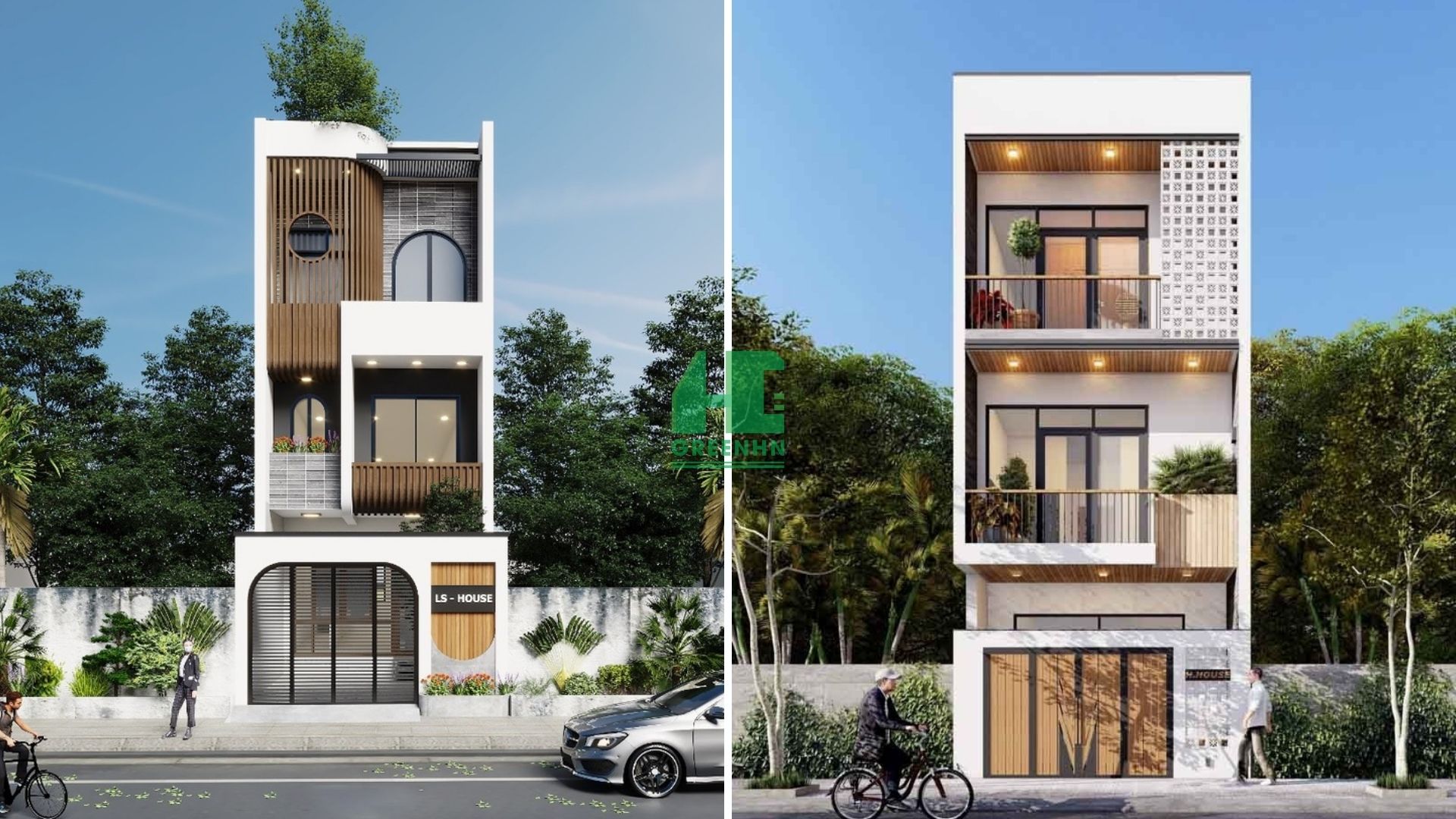 Mẫu nhà phố 3 tầng hiện đại