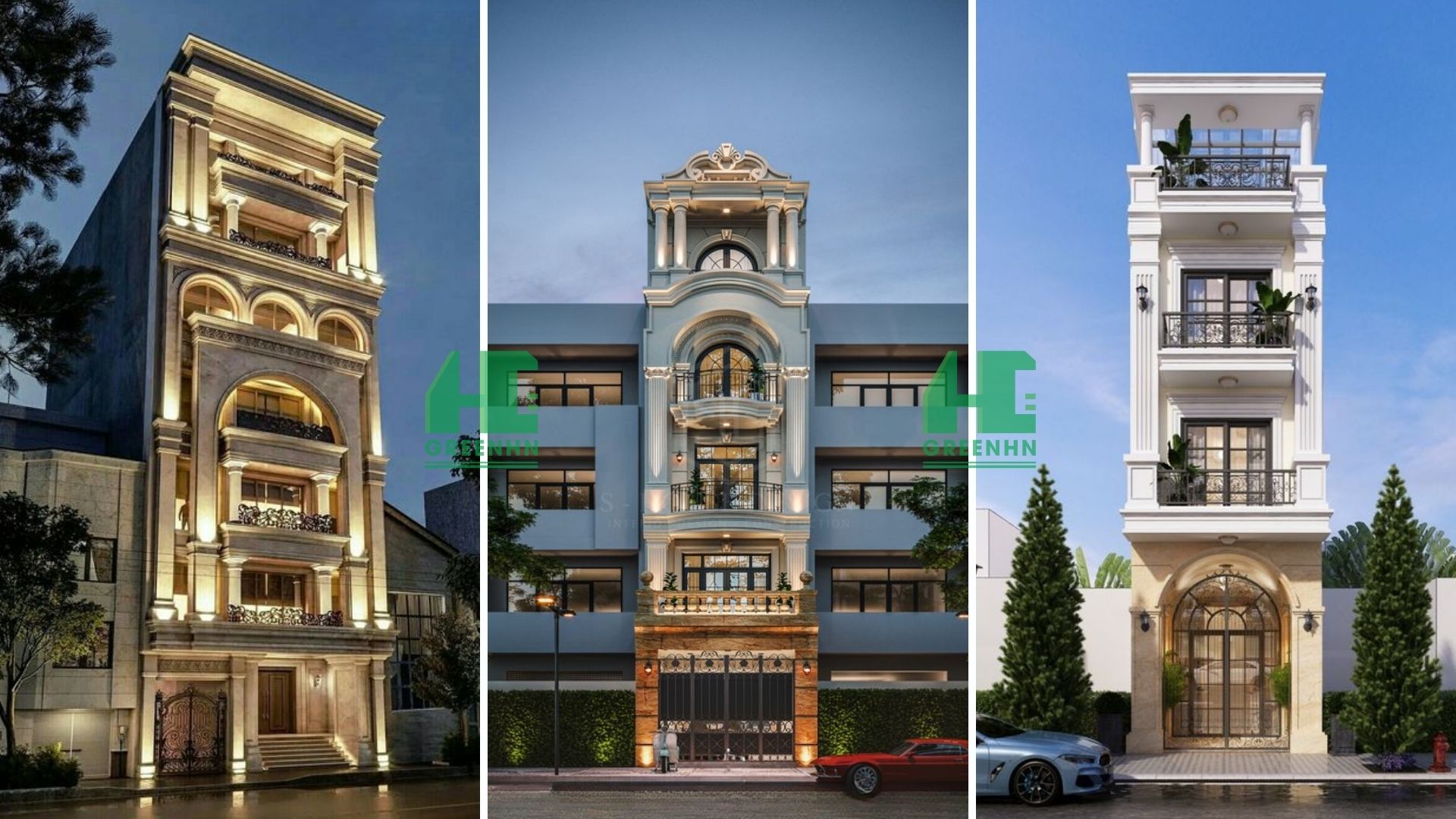 Mẫu nhà phố tân cổ điển sang trọng