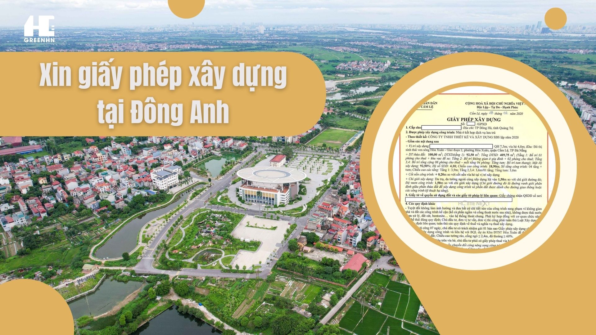 Xin giấy phép xây dựng tại Đông Anh