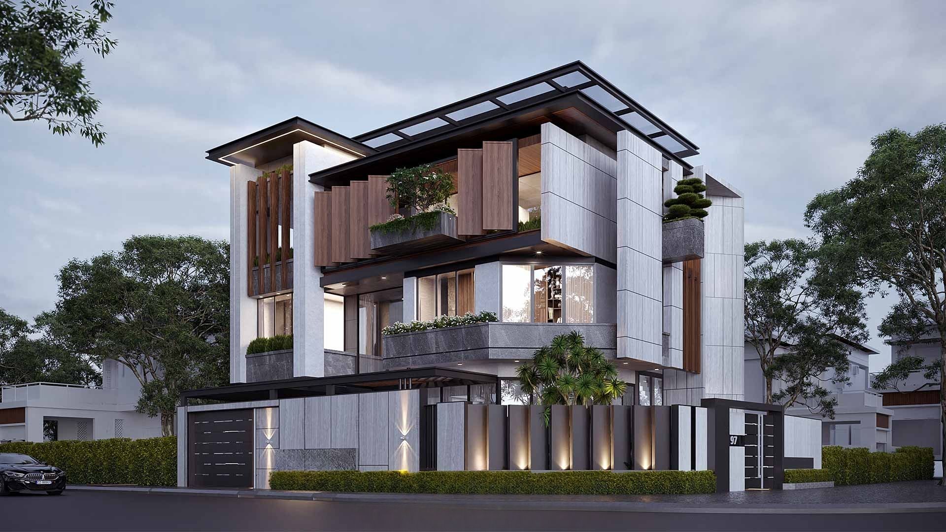 Biệt thự hiện đại 3 tầng sang trọng tại Phúc Thọ