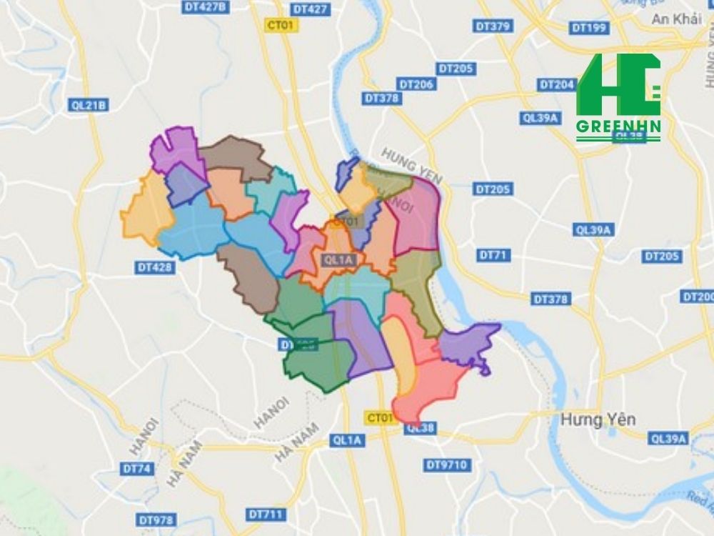 Vị trí địa lý huyện Phú Xuyên, Hà Nội