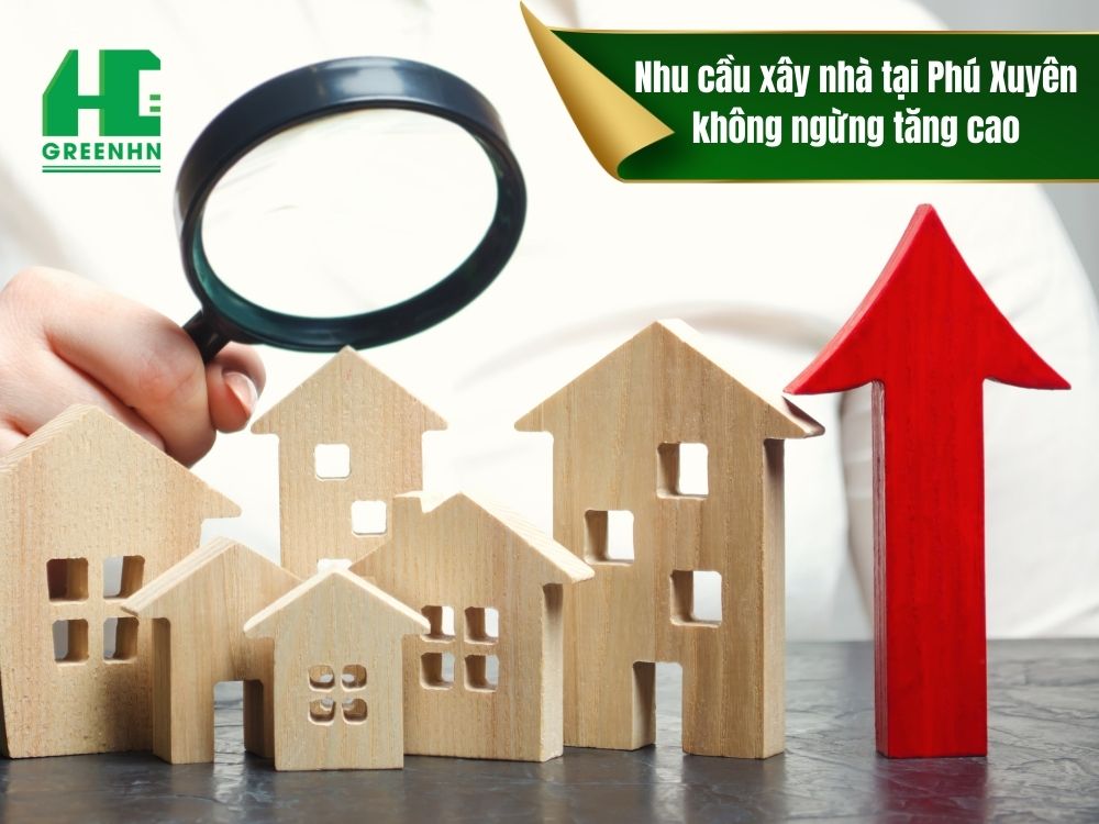 Nhu cầu xây dựng nhà ở tại huyện Phú Xuyên không ngừng tăng cao