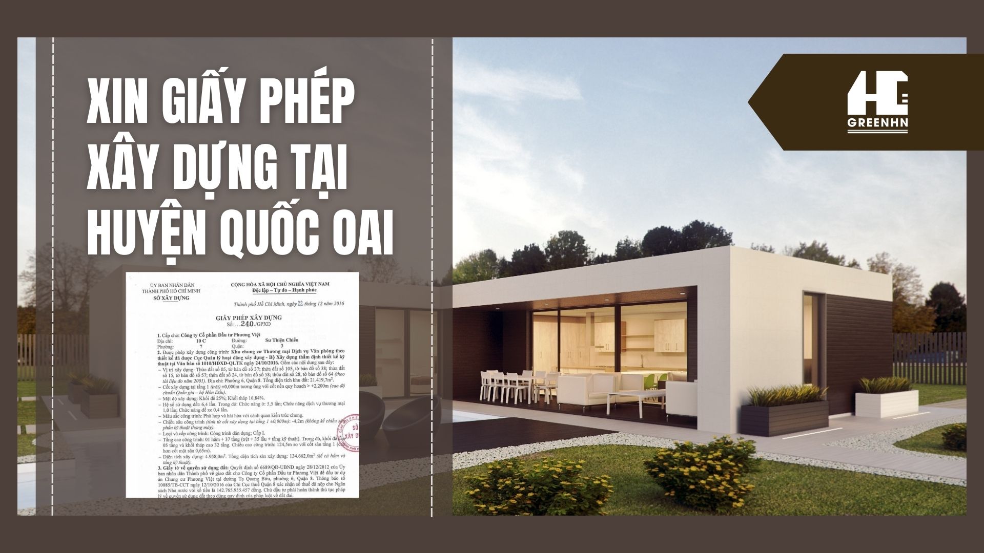 Xây nhà tại Quốc Oai có cần xin giấy phép xây dựng?