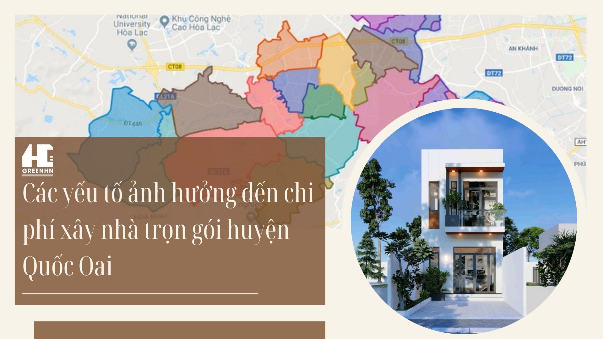 Đơn giá xây nhà trọn gói huyện Quốc Oai chịu ảnh hưởng của nhiều yếu tố