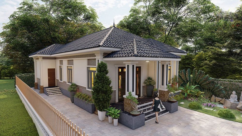 Nhà cấp 4 mái Nhật tại Sóc Sơn