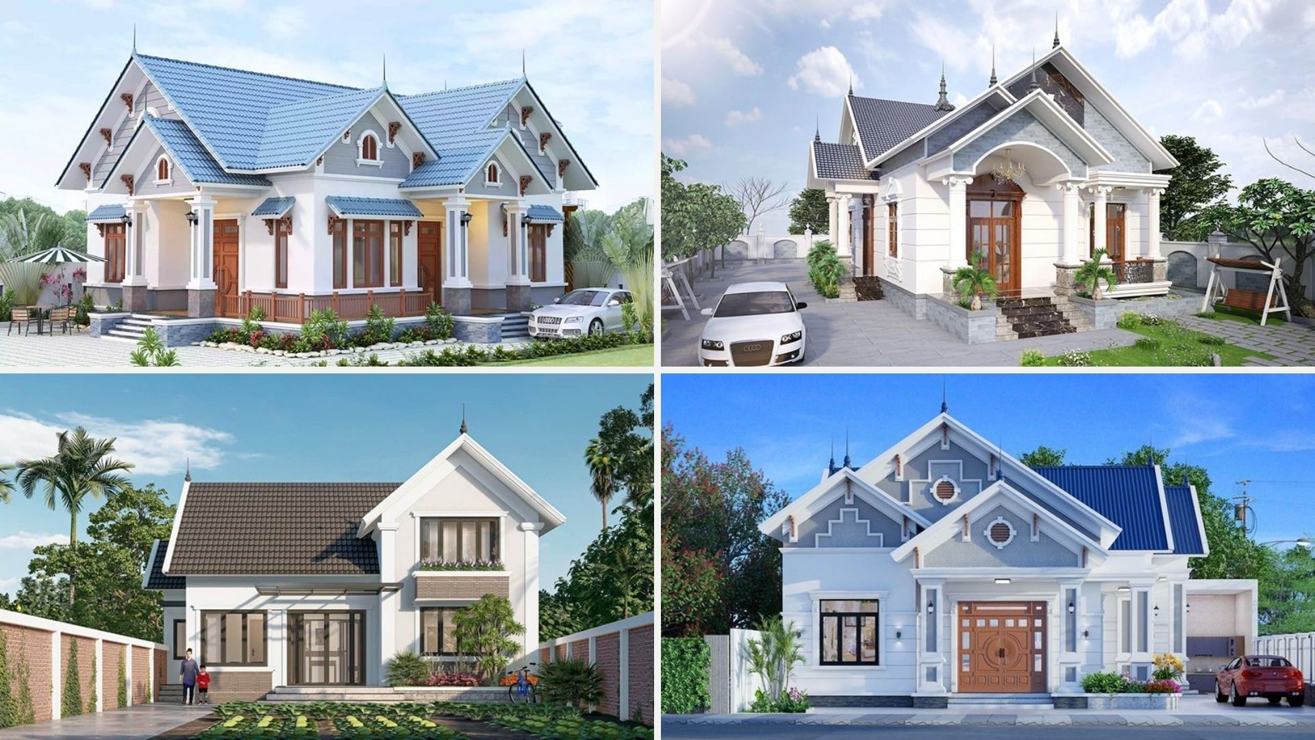 Nhà mái Thái nổi bật với mái dốc cao