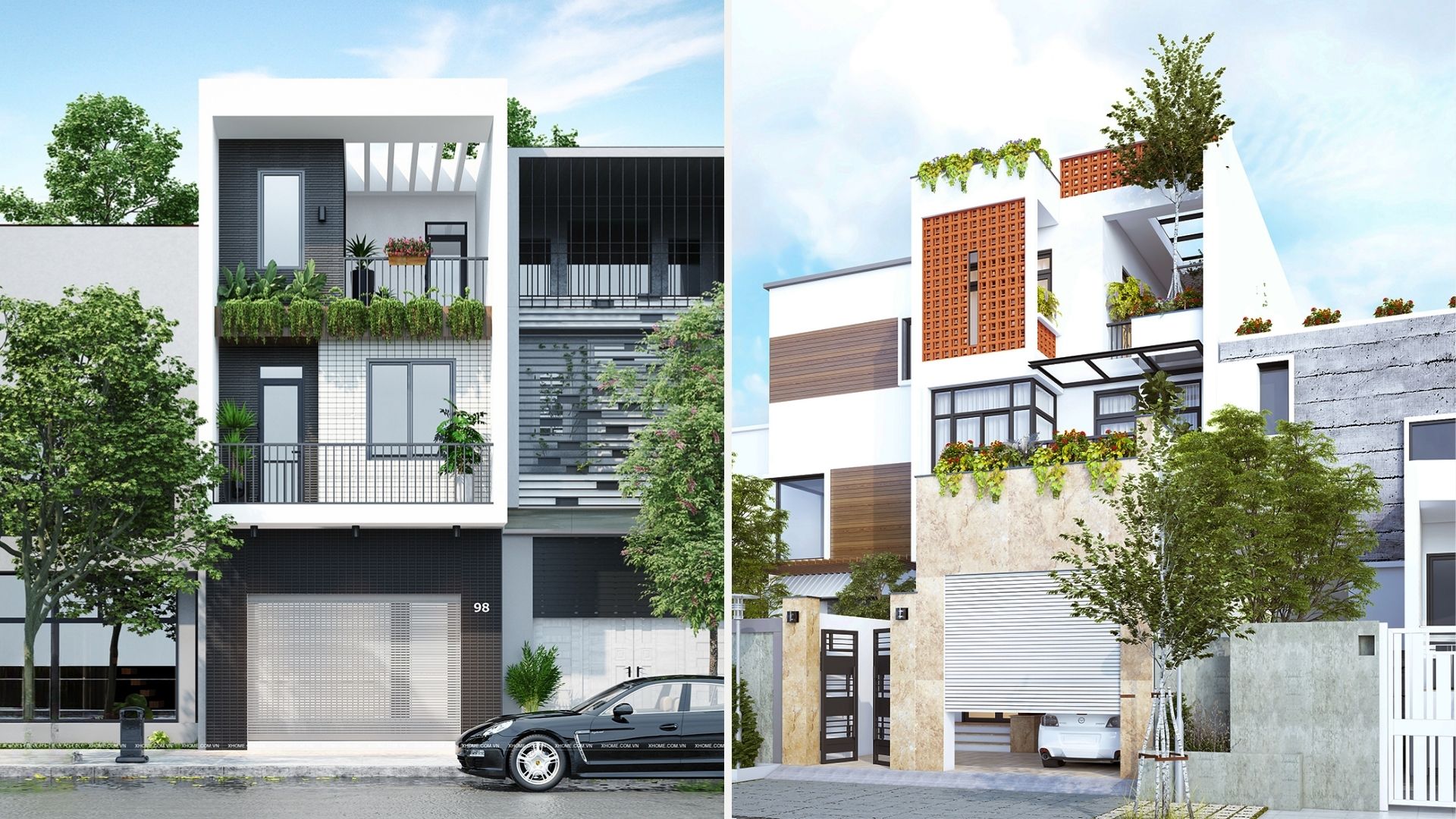 Nhà phố hiện đại thiết kế tối giản