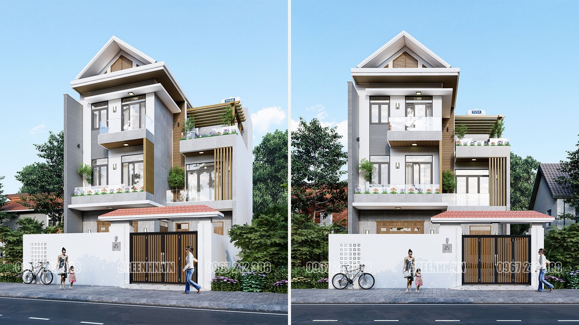 Nhà phố hiện đại bác Hòa - Thạch Thất