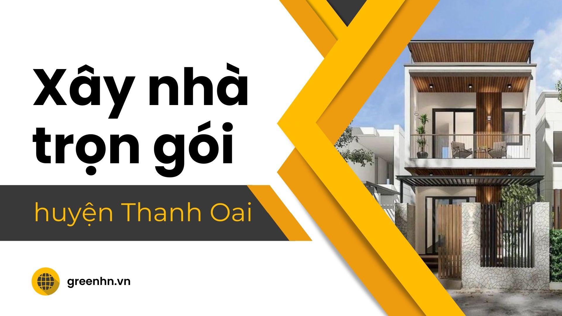 Báo giá xây nhà trọn gói tại huyện Thanh Oai