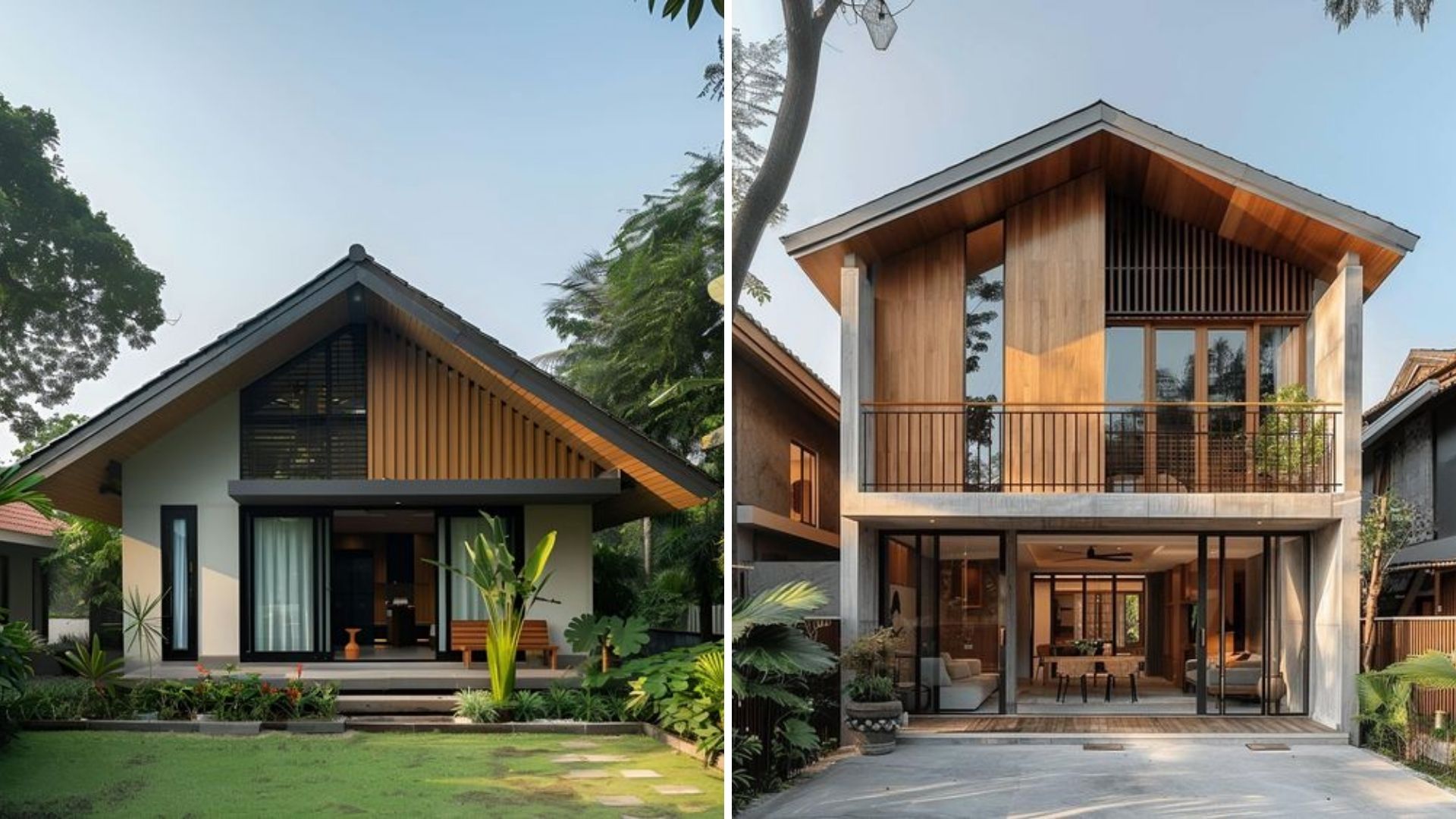 Biệt thự mini kết hợp sân vườn gần gũi với thiên nhiên