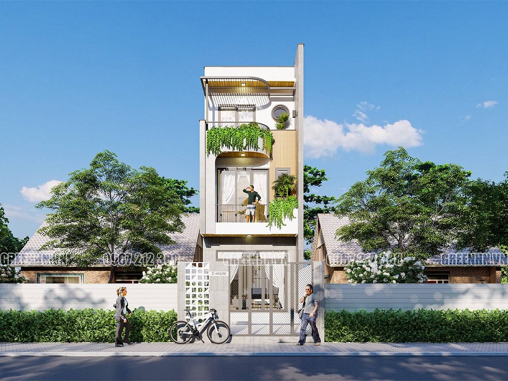 Mẫu thiết kế nhà phố đẹp, hiện đại