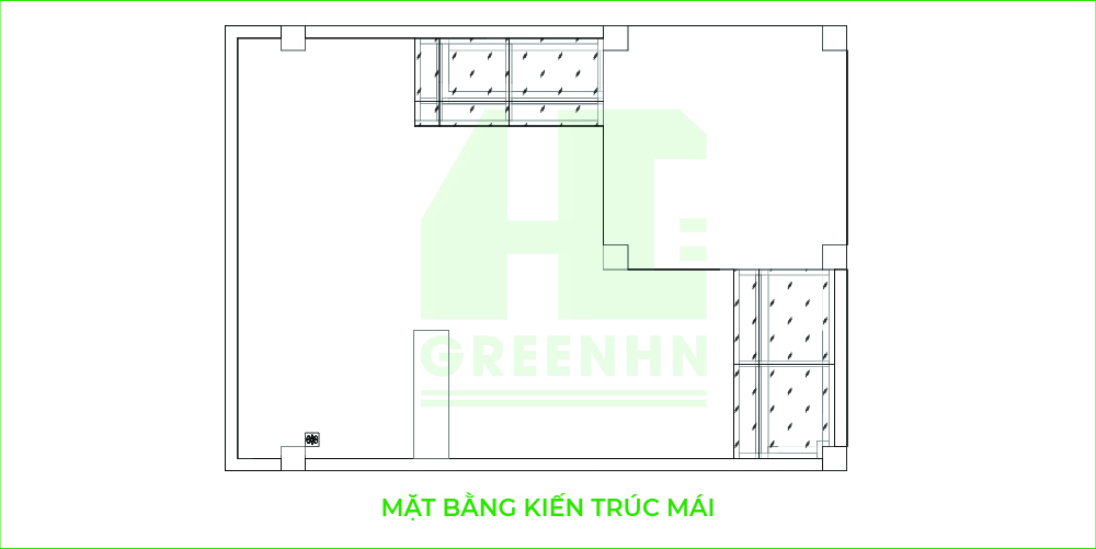 Mặt bằng mái anh Nam - Dương Nội