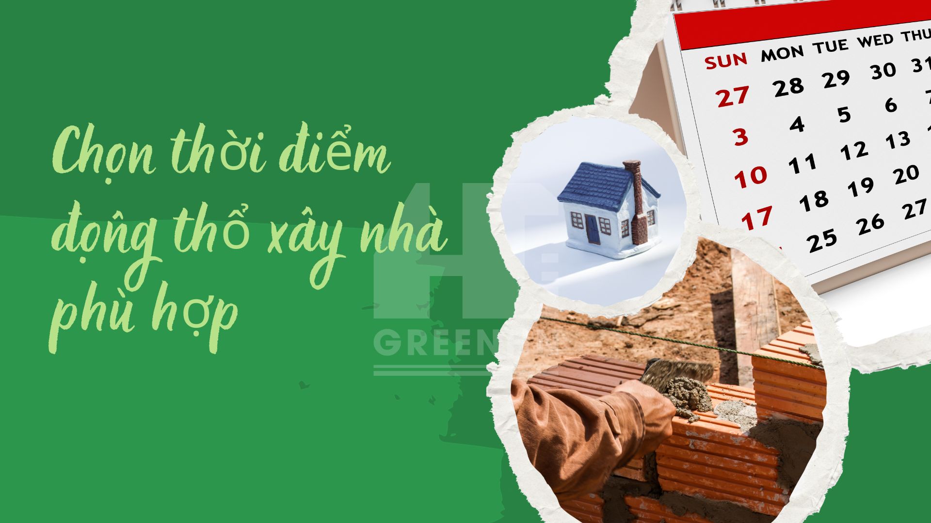 Chọn thời điểm động thổ xây nhà