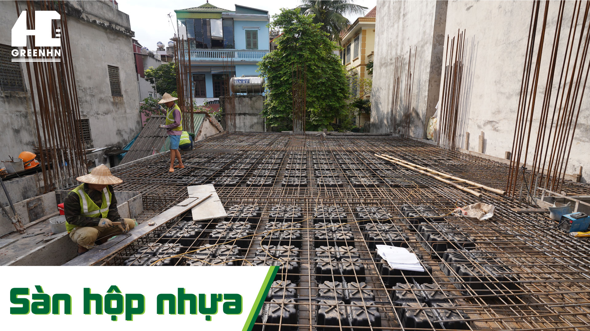 Sàn hộp nhựa