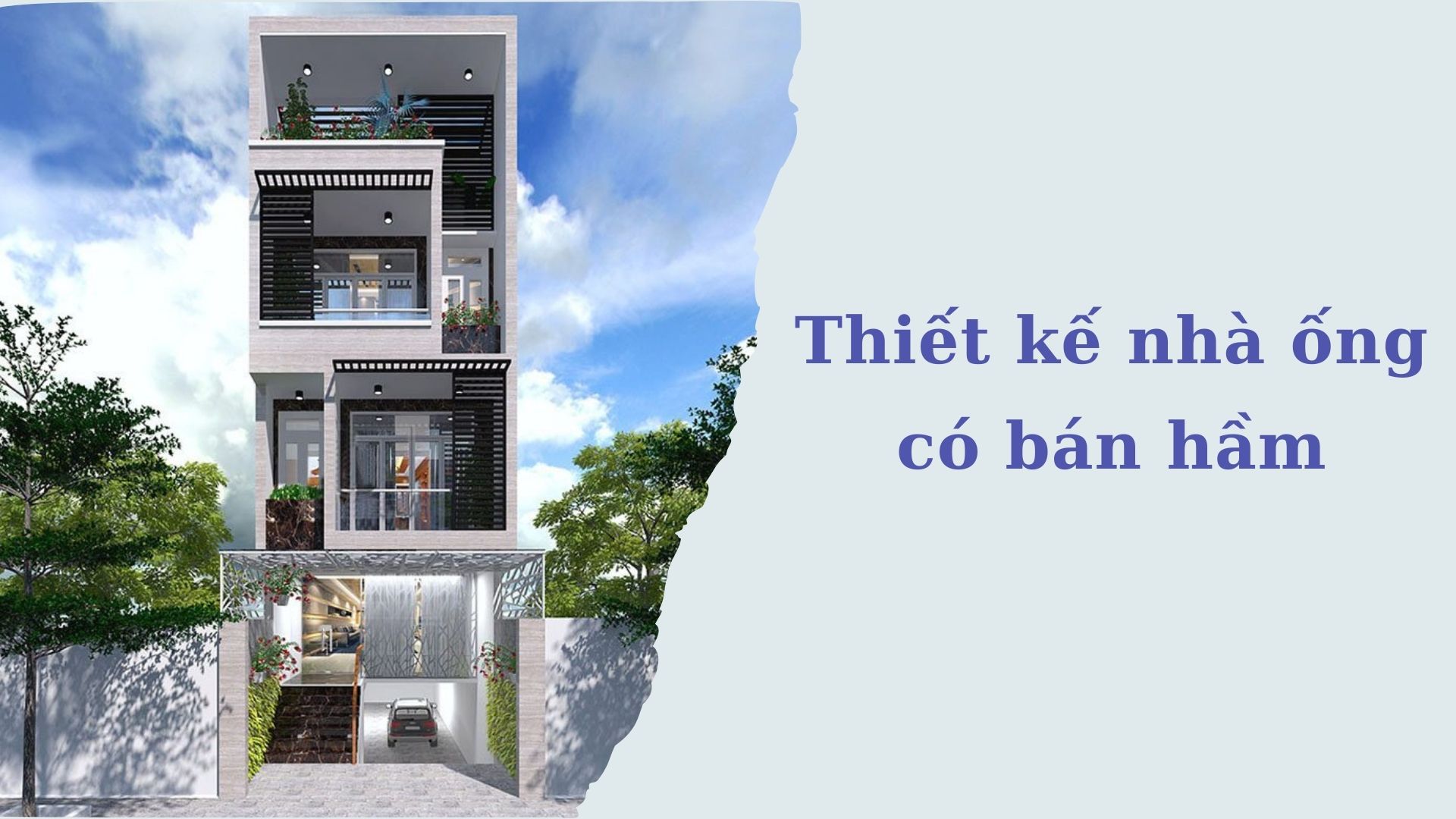 Nhà ống có bán hầm