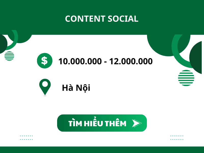 Tuyển dụng: Nhân viên Content Social Media