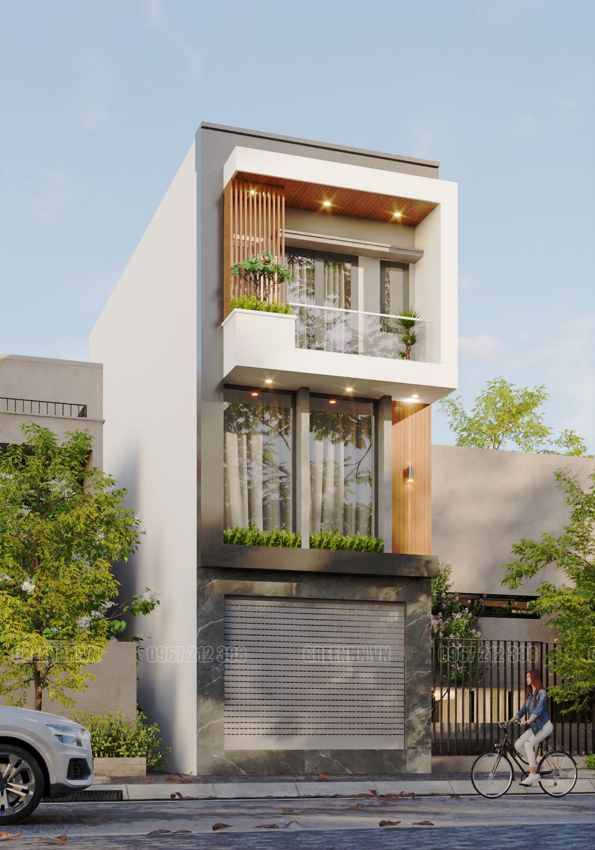Mẫu nhà phố hiện đại (CĐT: Chị Hằng - Ninh Bình)