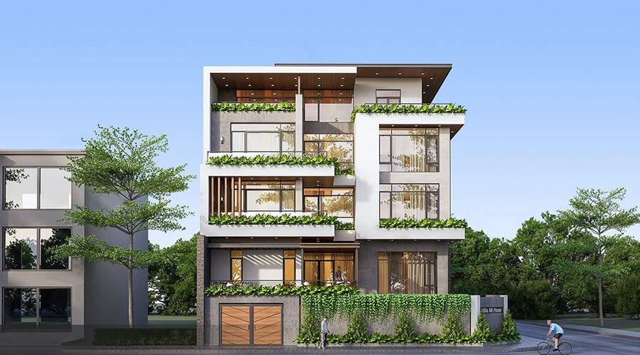 Biệt thự hiện đại 5 tầng