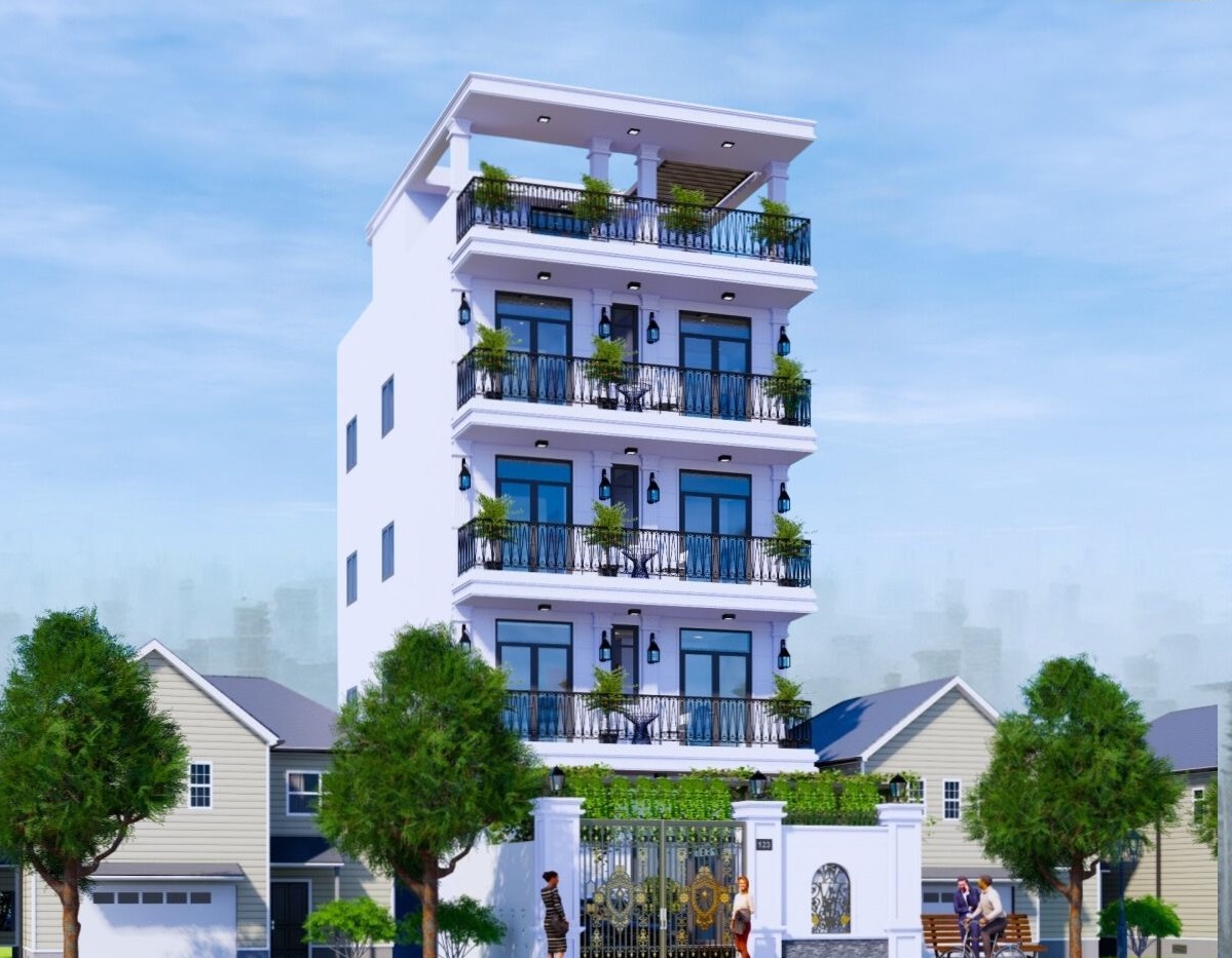 Thiết kế chung cư mini cho thuê tài chính từ 4 - 5 tỷ với thang máy tiện lợi
