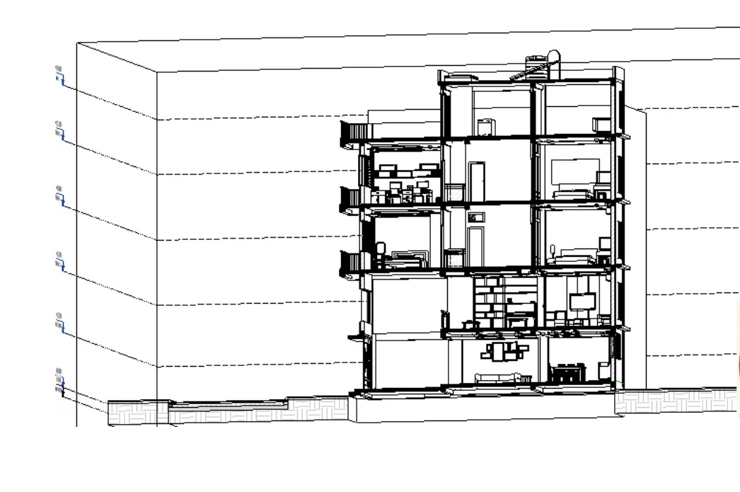 Mẫu revit thiết kế nhà 5 tầng