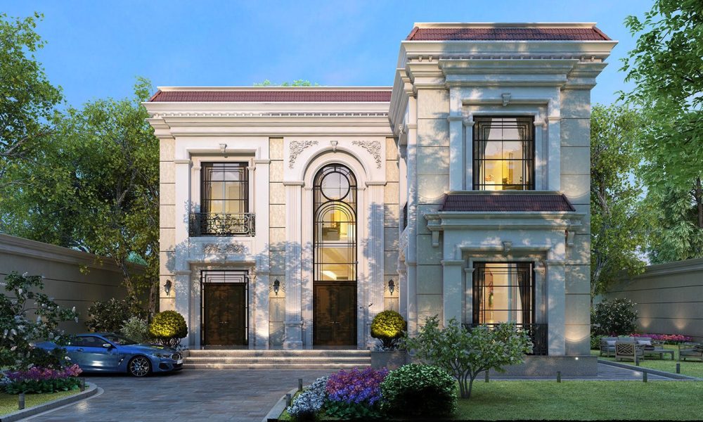 Nhà chữ L tân cổ điển