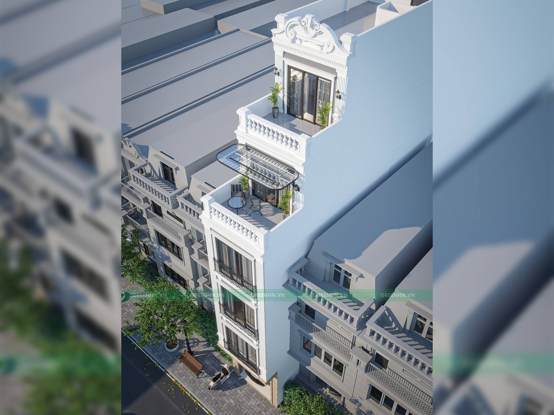 Thiết kế nhà 5 tầng hiện đại 1