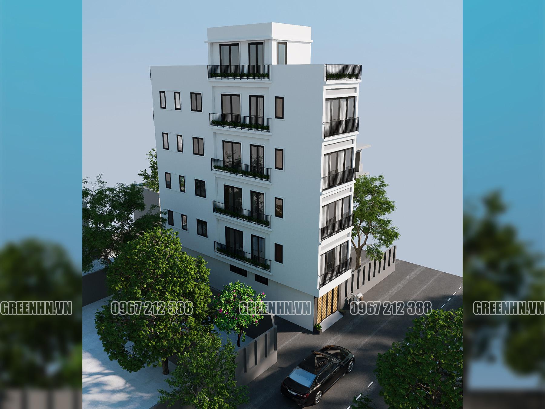 Nhà 5 tầng phong cách hiện đại