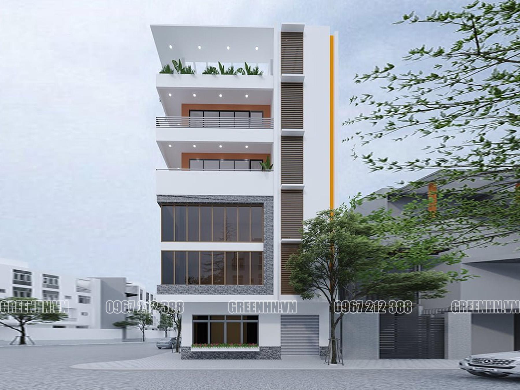 Mẫu nhà phố 5 tầng hiện đại