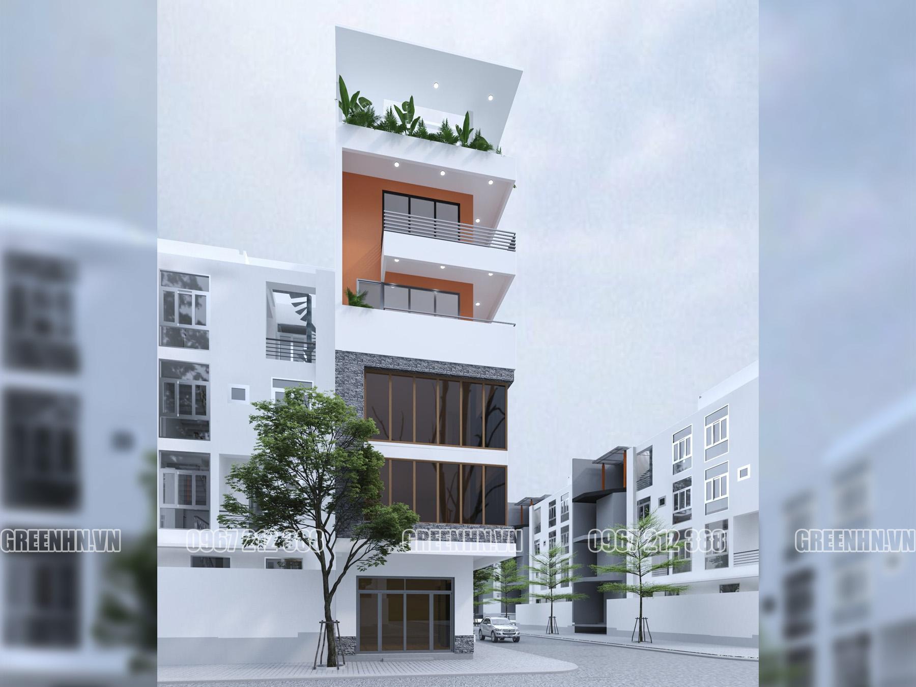 Mẫu nhà phố 5 tầng hiện đại