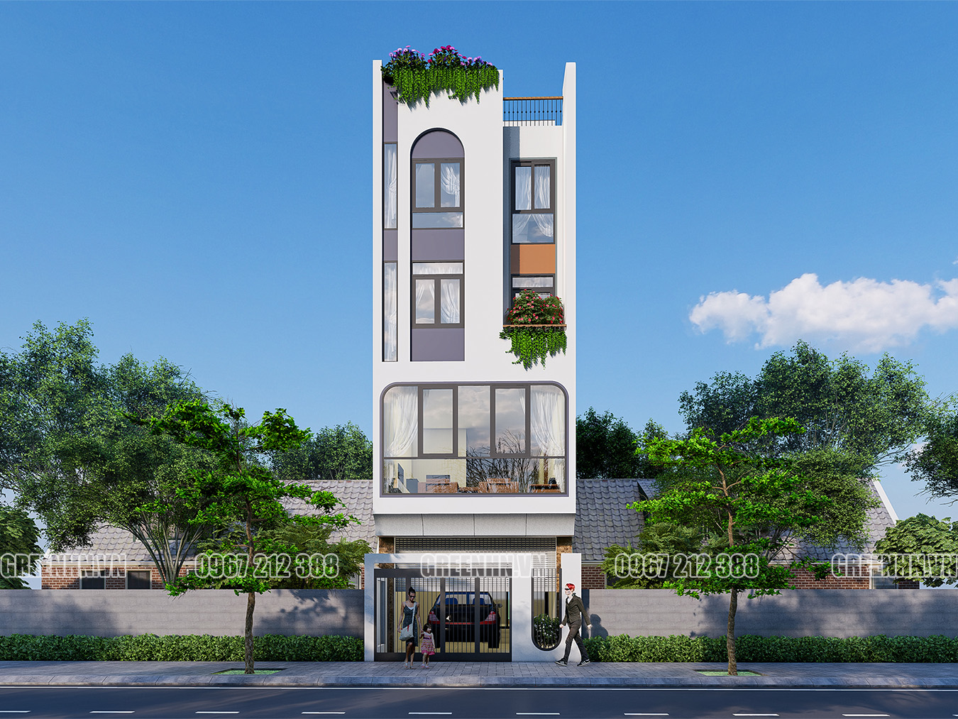 Nhà 5 tầng đẹp
