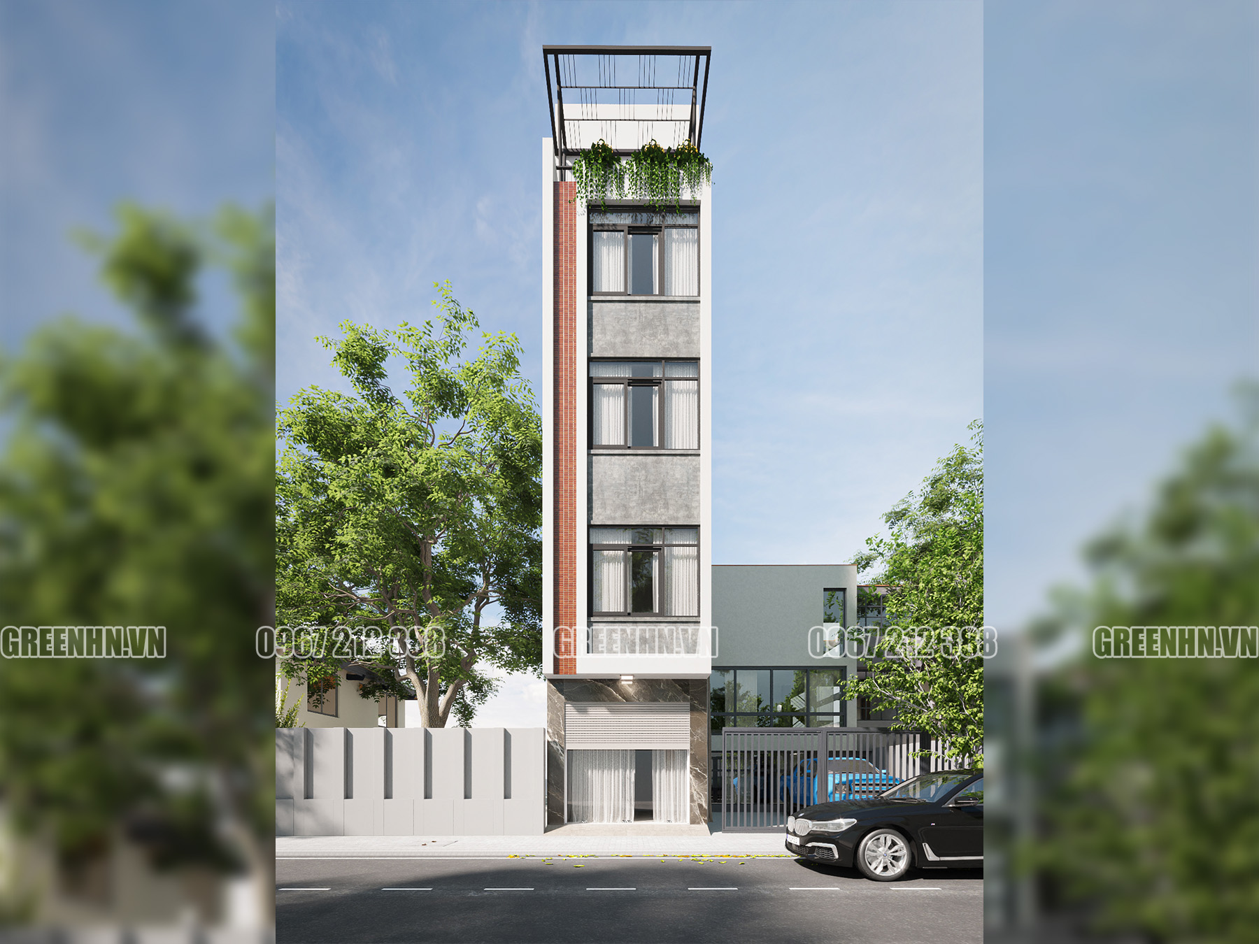 Mẫu nhà ống 5 tầng đẹp nhất