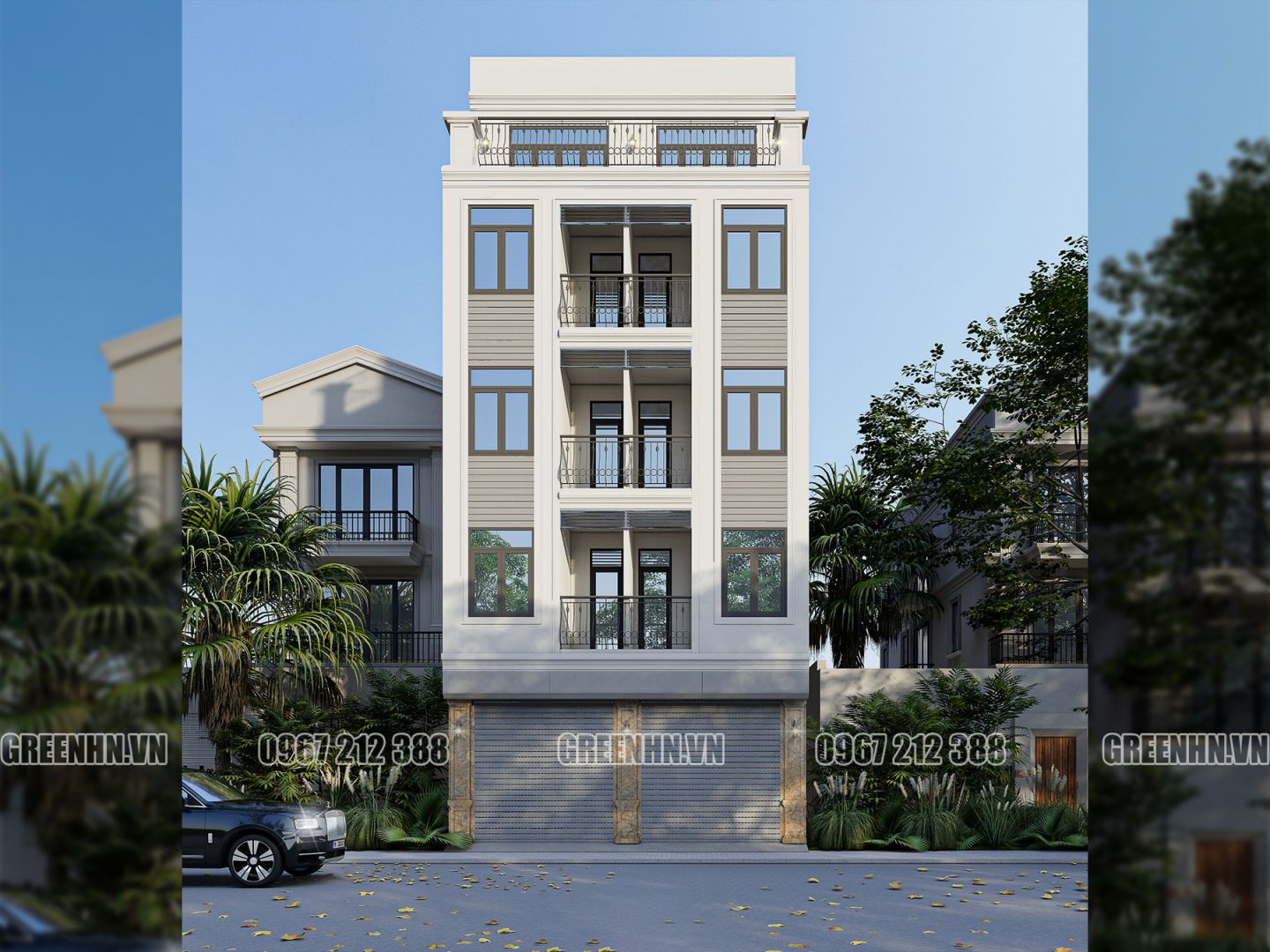 nhà đẹp 5 tầng