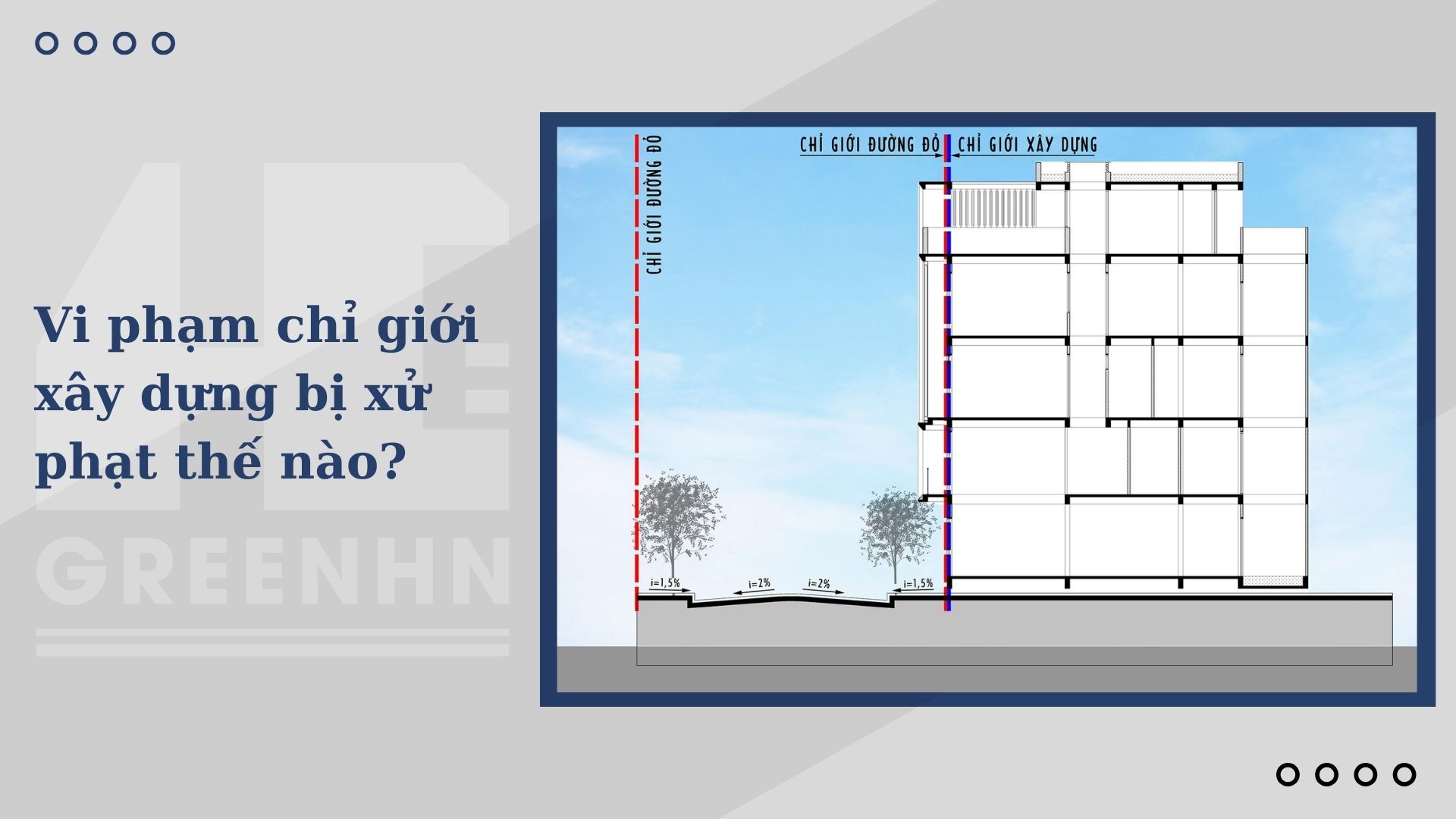 Quy định về chỉ giới xây dựng nhà ở