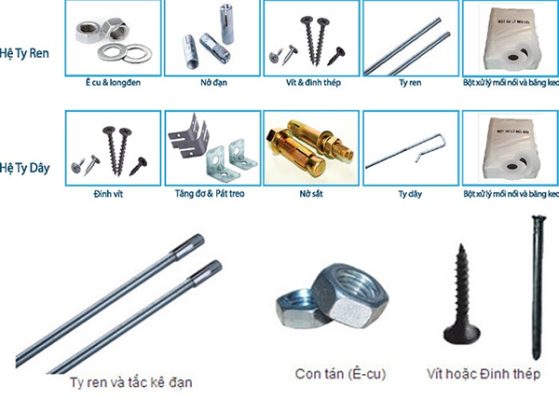 Tính vật tư thạch cao