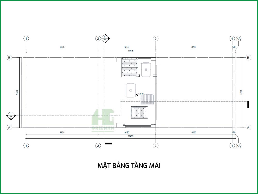 Mặt bằng công năng nhà anh Sơn - Vạn Phúc