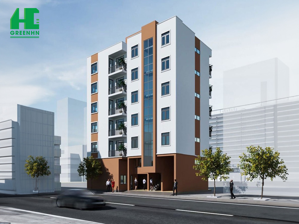 Thiết kế chung cư mini 200m2 phong cách tân cổ điển