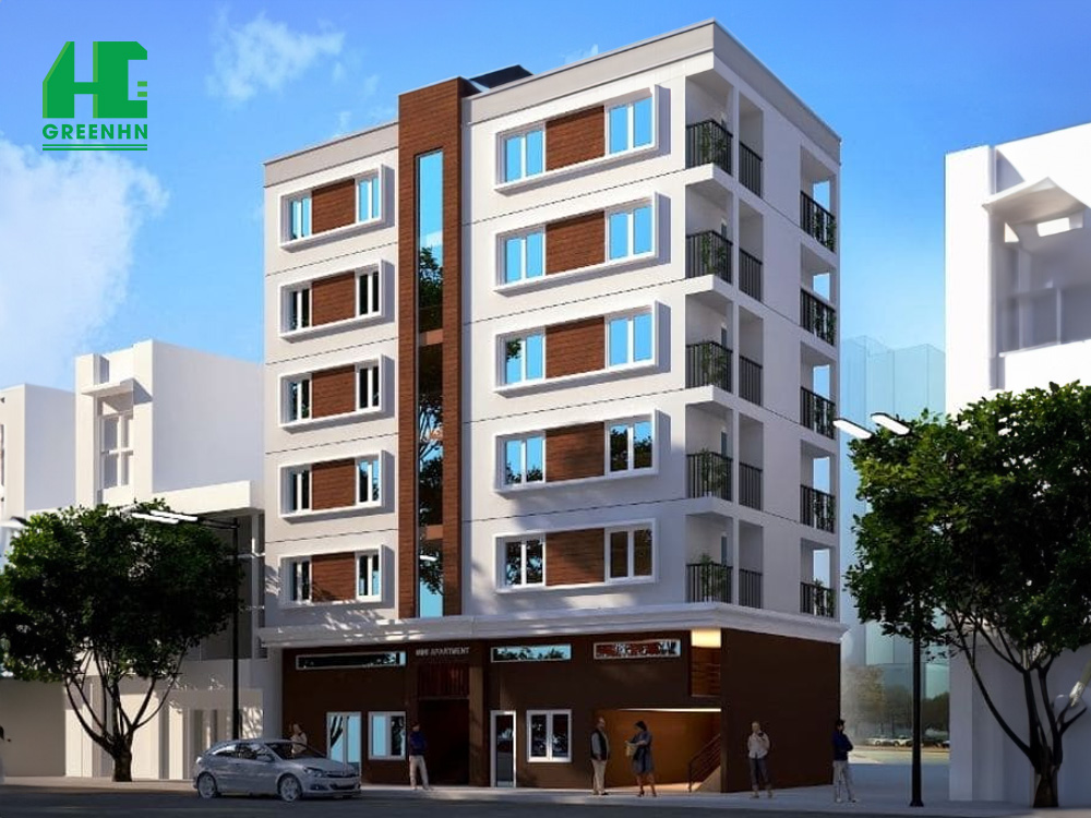 Thiết kế chung cư mini 8x25m